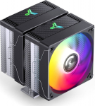 Jonsbo CR-3000E 3-Pin CPU-K&uuml;hler, Dual Tower, RGB, 260W TDP - schwarz, 120mm