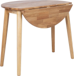 Drop leaf table BIRKA D90xH75cm, oak