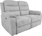 Recliner sofa MIMI 2-seater with electric mechanism, light grey