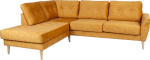 Corner sofa HEIVI LC, yellow velvet