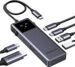 Ugreen Uno - Hub - 6-in-1 USB C - 1 x HDMI + 2 x USB-C 3.2 Gen 2 + 2 x USB-A 3.2 Gen 2 + 1 x USB-C (power supply)