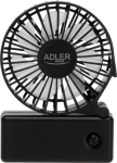 Adler Foldable mini fan | AD 7336 | Desk fan | Black | Diameter 6.5 cm | Number of speeds 1