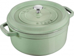 Staub La Cocotte 24cm round Sage Green, Cast Iron