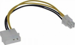 InLine Molex - ATX/EPS 4-pin, 0.2m, Yellow (26632)