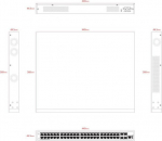 Ernitec Switch - 1x console port, 800W - L3 - managed - 48 x 10/100/1000 (PoE+)