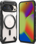 Kaitse&uuml;mbris Fusion X Magnetic, Google Pixel 10 Pro / Pixel 10, l&auml;bipaistev musta &auml;&auml;rega, Qi2/MagSafe &uuml;hilduv, Ringke