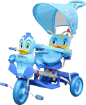 RoGer Duck Kids Tricycle With Handle Blue