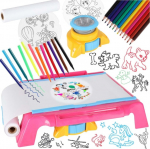 RoGer Electronic Educational Drawing Projector Table Pink