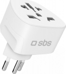 Adapter traveler SBS CH - universal - white