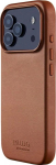 Mujjo Full Leather Case MagSafe Case for iPhone 17 Pro Brown
