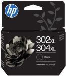 HP 302XL/304XL Black Original Ink Crtg Sort 300 sider Bl&aelig;k