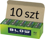 BLOW Battery 9V 6F22 Super Heavy Duty 10 sztuk