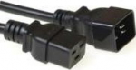 MicroConnect Power Cord C19 - C20 16A 3m, Black