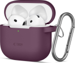 TECH-PROTECT SILICONE HOOK APPLE AIRPODS 4 / 5 BURGUNDY