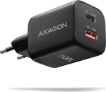Axagon ACU-PQ100 Charger GaN 100W, 2x port (USB-C + USB-A), PD3.0/PPS/QC4+, mini, czarna