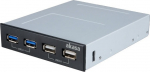 Akasa InterConnect S - Connections on the front