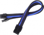SilverStone PCI-8-Pin zu PCIe-6+2-Pin Kabel, 250mm - schwarz/blue