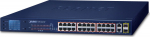 Planet 24-Port 10/100TX 802.3at, PoE + 2-Port 10/100/1000T