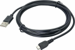 Cable USB Akyga USB-A - microUSB 1.8 m Czarny (AK-USB-01)