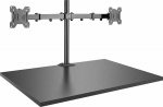 Lindy Dual Display Bracket w/ Pole & Desk Clamp