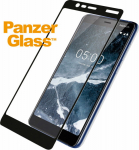 Ekraanikaitseklaas Nokia 5.1, must, PanzerGlass