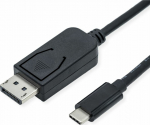 ROLINE DisplayPort-Kabel - USB-C (M) zu DisplayPort (M)