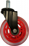 LC-Power Rolle - 75 mm - Rot, durchsichtig (pack of 5)