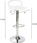 Bar chair ANDY white