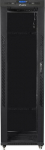 Lanberg Standing rack installation cabinet 19 42U 600x800 czarna, drzwi szklane lcd (Flat pack)