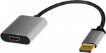 Logilink Adapter DP do HDMI 4K 60Hz aluminum 0.15m