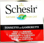 Schesir SCHESIR KOT 85g fluff. TUNA+PRAWNS Jelly