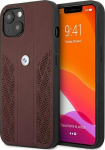 BMW BMHCP13MRSPPR Leather Back Case For Apple iPhone 13 Red