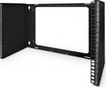 DIGITUS Wall mount patch holder 19" 8HE schwarz