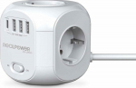 Realtron RealPower Steckdosenw&uuml;rfel PowerBox 431 + 3xUSB-A / 1xUSB-C