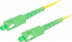 Lanberg Patchcord Fiber SM SC/APC-SC/APC SIMPLEX 3.0MM LSZH G657A1 1m yellow