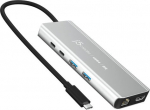 j5create USB4 8K MULTI-PORT HUB SPACE, GREY