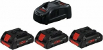 BOS Bosch PROCORE STARTER KIT 18V 3*4.0AH + &Aring; CHARGER GAL 1880