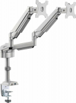 Eaton Tripp Lite Series Dual Display Flex Arm Mount for 17" to 32" Monitors - Clamp or Grommet, USB, Audio Ports - Befestigungskit (Clamping fixture for table)