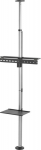 Equip Floor Stand Holder 37"-70"/1TFT 40kg Boden+Ceiling black lite Retail