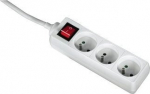 Listwa zasilająca Hama Standard 3 jack 1.5 m White (442237010000)