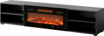 Cama MEBLE RTV cabinet POLO 180x33x39 black + fireplace black