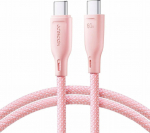 Kabel USB Joyroom USB-C - USB-C 1 m Pink (6941237110176)