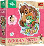 Trefl Puzzle wooden Merry Treflik Family 50 element&oacute;w (20259)