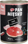 PAN MIĘSKO Pan Mięsko Karma wet for puppies Turkey and Beef 400g