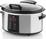 ETA Largo srebrny - Moc [W]: 245| Capacity [l]: 6 | Color: srebrno-czarny | Temperature settings :3 | Pokrywa: glass