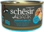 SCHESIR After Dark Chicken fillet with quail egg in broth - wet cat food - 80g