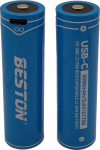Hismart Rechargeable 21700 Size Battery with USB-C Port, 3.6V, 5000mAh, Li-Ion, 2pcs