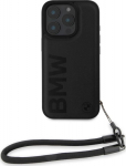 BMW Leather Signature and Strap Case for Apple iPhone 16 Pro Max