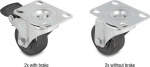 Delock Rack casters kit - heavy load