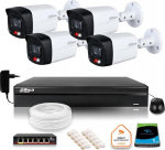Dahua Europe monitoring kit IP Dahua 4 Kamer IP 8mpx 4K hard drive